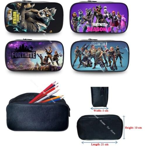 Fortnite Pencil Case High Quality Children Boys Girls Stationery Bag Fortress Night Game Printed Pen Case Kids School Supplies