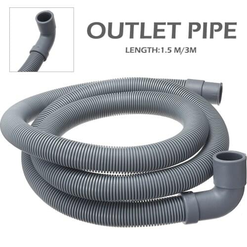 1pc Plastic Washing Machine Dishwasher Drain Hose Outlet Water Pipe Extension For Home Tools Parts
