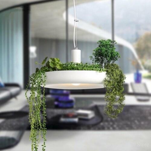 Plant Flower Pendant Lights Potted Flowers Pot Hanglamp for Living Room Kitchen Indoor Hanging Lamp Lustre Led Modern Fixtures