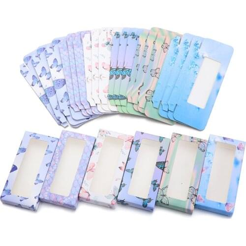 10Pcs Wholesale Eyelash Packaging Box Lashes Boxes Empty Eyelash Package Boxes Case Eyelashes Rectangle Box 11*5.5CM