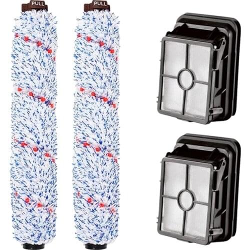 1868 Roller Brush & 1866 Hepa Filter For Bissell Crosswave 1785 Series 17132 Vacuum Cleaner Floor Pet Carpet Brush Parts 1608683