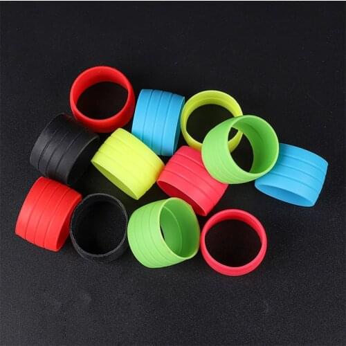 Handlebar with Fixed Ring Sleeve Road Mountain Bike Winding Bend Bar Non-slip Silicone Belt Buckle Line Protection Tools
