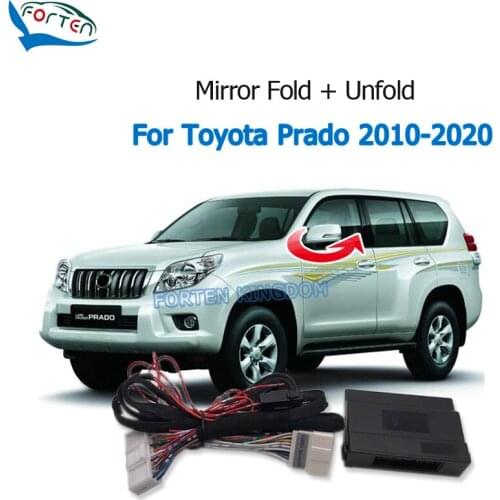 Forten Kingdom Car Auto Side Rear Mirror Folder Folding Spread Kit Module For Toyota Prado 2010-2020