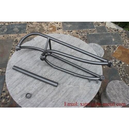 Titanium truss fork with axle dropout