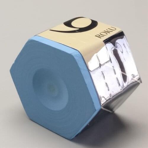 Kamui Chalk Roku Premium Chalk Billiards Chalk Light Blue Billiard Pool Carom Cue Stick Tip Chalks Billiard Accessories