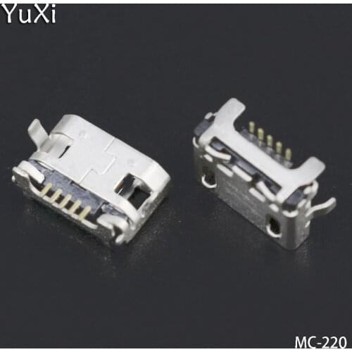 YuXi 10pcs/lot Micro USB Charging connector for Lenovo A7600 A7600H A788T S930 A656 A370 S390 A388T A3000-H