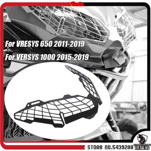 Motorcycle Headlight Guard Protector Cover Protection Grill Aluminum For KAWASAKI VRESYS 650 2011-2019 12 13 14 15 16 17 18