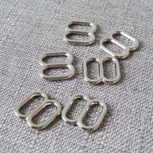 100Pcs 10mm Wholesale DIY Cat Pet Collar Belt Loop Clasp Metal Slider Tri-Glide Strap Buckle Garment Cloth Accessory Hardware
