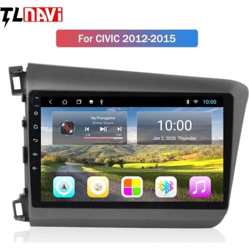 2G RAM 9 inch android 10 vehicle car dvd multimedia system for Honda civic 2012-2015 gps navigation