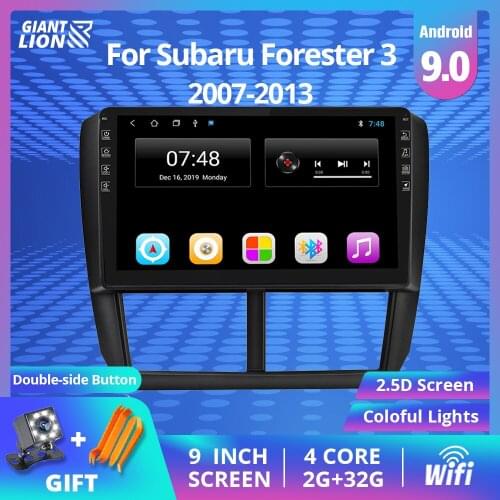 2din Android 9.0 Car Multimedia Video Player Navigation GPS For Subaru Forester 3 Accessories Sedan Stereo Receiver 2007-2013