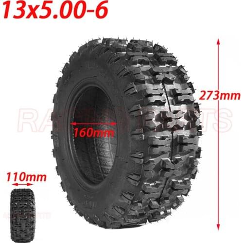 Size 13x5.00-6 tire inch Tubeless Tyre For ATV QUAD Bike Gokart Scooter mini Buggy Mower Snow Plow motorcycles part vacuum tire