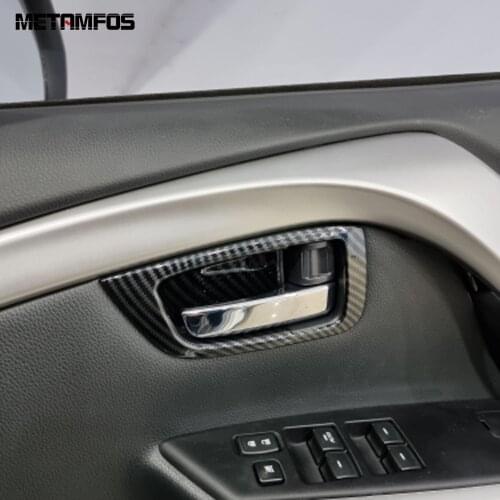 For Mitsubishi Pajero/Montero/Shogun Sport 2019-2021 Inside Door Handle Bowl Cover Trim Decoration Frame Inner Car Accessories