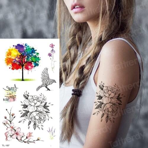 Sketch flower tattoo women black sketches tattoo designs watercolor tattoos to cover scars tattoo waterproof temporary tatoo art