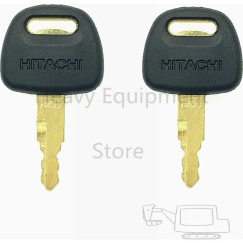 2 PCS H800 Key For Hitachi ZAXIS Heavy Equipment Excavator Grab Lgnition Key