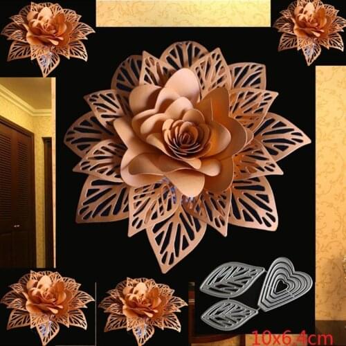 Leaves Metal Cutting Dies Stencil Scrapbooking DIY Album Stamp Paper Card Emboss M17D