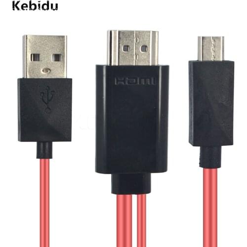 Micro USB 11 Pin to HDMI-compatible HDTV Adapter AV Video Cable for Samsung Galaxy S2 I9100 S I9000 Note I9220 for HTC for Sony