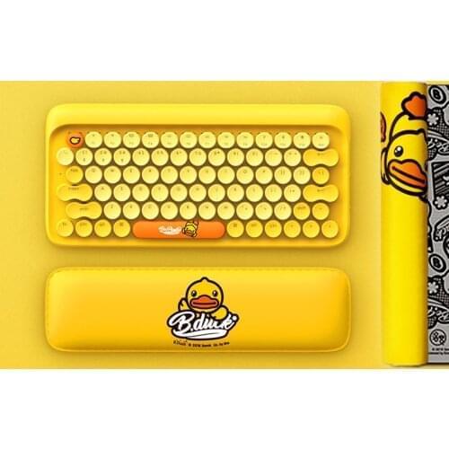 Cute little yellow duck circle dot Bluetooth wireless keyboard,Little Yellow Duck Calculator Little Yellow Duck Mouse,EHXHY