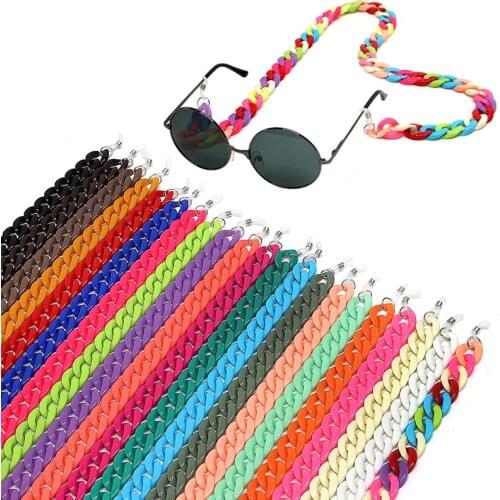 Fashion Acrylic Glasses Chain Reading Glasses Hanging Neck Chain Sunglasses Chain 23 Colors Glasseschain sunglasses strap