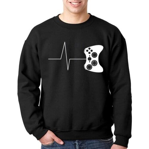 Men harajuku clothes 2019 tracksuits Heartbeat of a gamer hoodies funny gaming hoodies video game sweatshirts for men size S-2XL