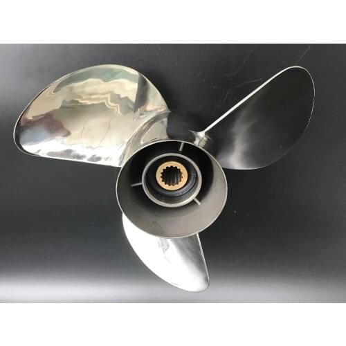 3x13.5x17 For 85HP-140HP OMC STERN DRIVE propellers STAINLESS STEEL Propeller 15 tooth spline 3 Blade art No.5033323
