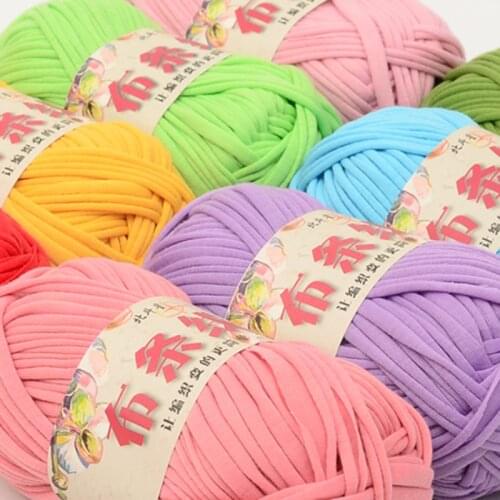 Wiring hand-woven mat line DIY cloth wrap line home carpet yarn wool knitting colorful yarn thread chunky yarn 100g yarn acrylic