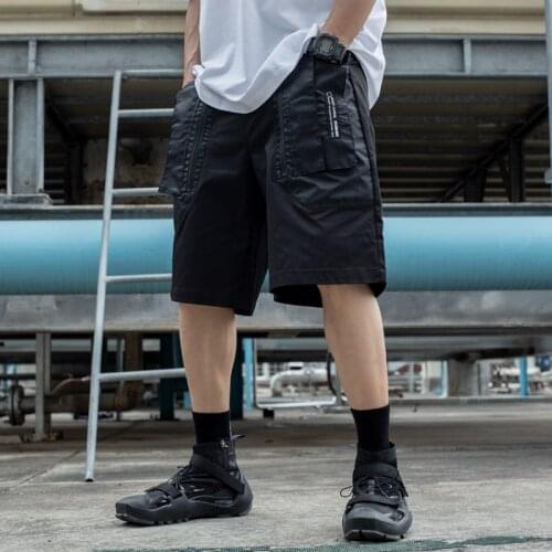 The croxx shorts with multiple pockets back molle streetwear techwear aesthetic darkwear