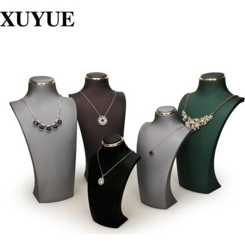 Necklace Jewelry Display Rack head portrait neck factory direct sale metal ring display window display prop rack