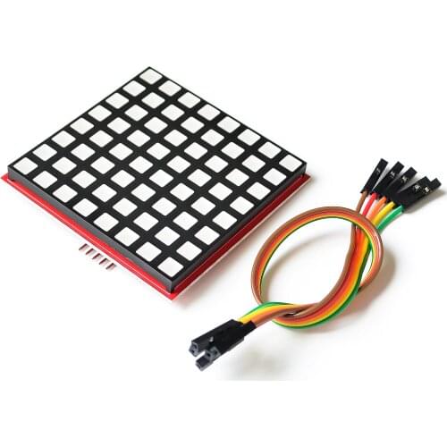 LED Full Color Dot Matrix RGB LED Display Screen Board 8*8 Dot Matrix Module for Raspberry Pi 3/2/B+ 8x8 RPI-RGB-LED-Matrix