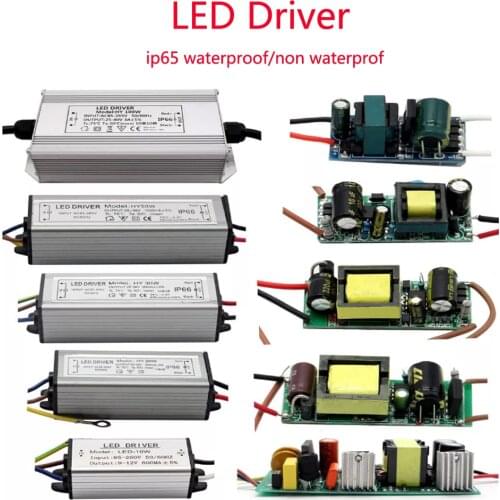LED Transformers 10W 20W 30W 50W 100W 300mA 600mA 900mA 1500mA Waterproof IP66 Lighting Driver for DIY LED Lamp Power Supply