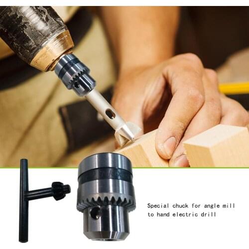 1.5-10mm Angle Grinder Hand Electric Drill Special Chuck Power Tool Accessories with Key Wrench for Clamping Openers Drill Bits