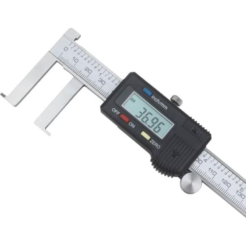 Inner groove digital display vernier caliper inner hole groove stainless steel outer groove caliper flat round head measuring