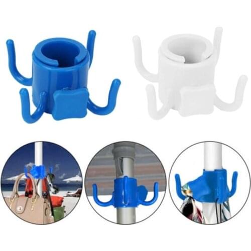 High Quality Umbrella Plastic Four Prongs Hanger Outdoor Beach Umbrella Hook Nail Four Legs Hooks Camping Accessories