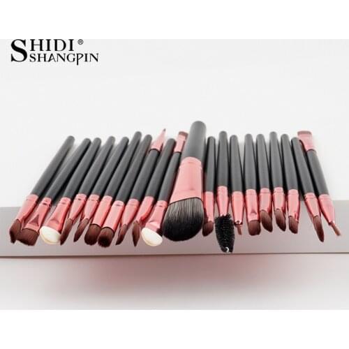 20PCSMakeup Brushes Luxury Champagne For Foundation Powder Blush Eyeshadow Concealer Lip Eye Makeup Brush Cosmetics Beauty Tools