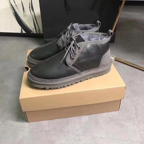 2019 Australias highest quality snow boots, real sheepskin, 100% natural wool, mens shoes, free delivery