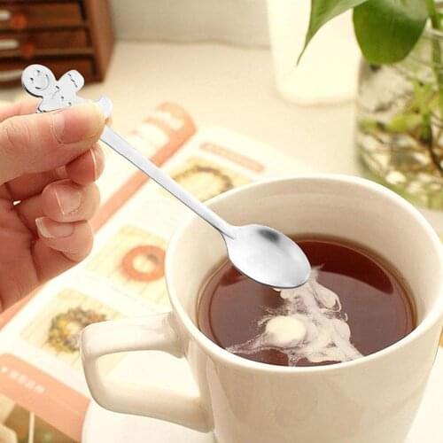 4Pcs/Set 2020Christmas Tableware Spoon Stainless Steel Spoon Creative Gift Tableware Spoon Set Coffee Spoon Set Kitchen Supplies