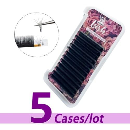 5pcs/lot Best Quality Soft Material Eyelash Extension false eyelashes gentle girl Russe Natural Synthetic Eyelashes individual