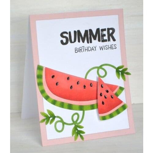 Watermelon Slices Metal Cutting Dies Stencil for DIY Scrapbooking Photo Paper Cards Making Decorative Crafts New 2018 Diecut