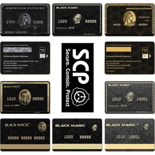 Bank SCP secret foundation Card Stickers Special Logo Cosplay Access Grade GU-2552