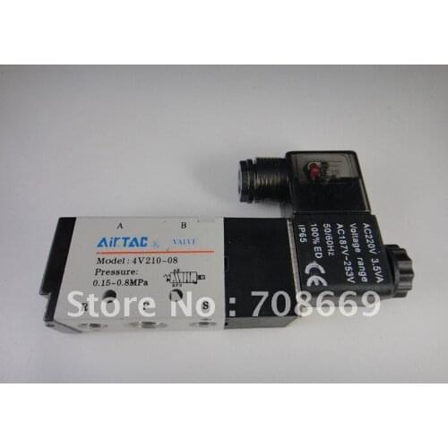 DC24V 5 Way 2 Position Electric Solenoid Valve 4V210-08