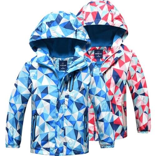 2020 New Autumn Children Jacket For Boy Girls Kids Warm Teenage Coat Kids Fleece Windbreakers Water Proof Outerwear Baby Clothes