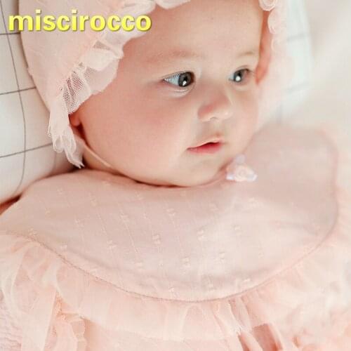 Baby Bibs Burp Cloths Girls Pure Cotton Bib Baby Watering Towel Lace Newborn Anti-spitting Princess Cute Soft