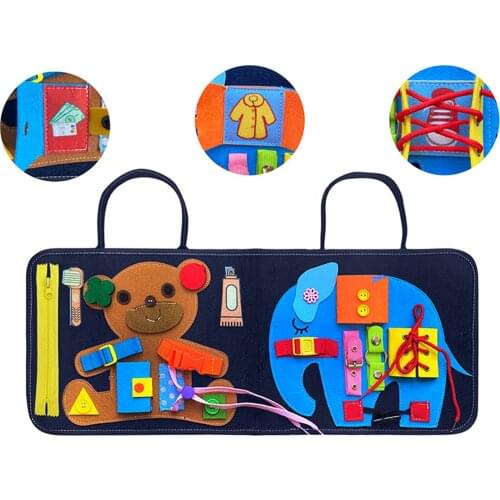 Toddler Busy Boards Basic Skills Learning Activity Board Cloth Books Develop Basic Skills For Kids Educational Learning Toys
