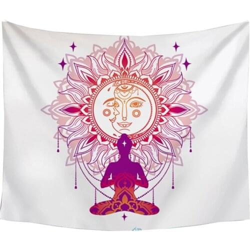 Mandala sun tapestry hanging decoration tapiz pared tela moon blanket dorm room decoration