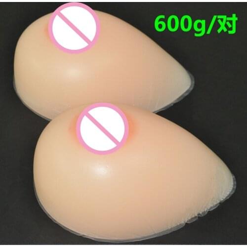 600 g/pair B cup Silicone Breast forms Mastectomy Artificial Silicone Fake Breast For Crossdressers And Transvestites