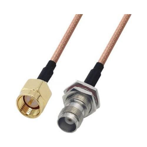 RG316 Cable SMA Male Plug to TNC Female Jack Nut Bulkhead Connector RF Coaxial Jumper Cable