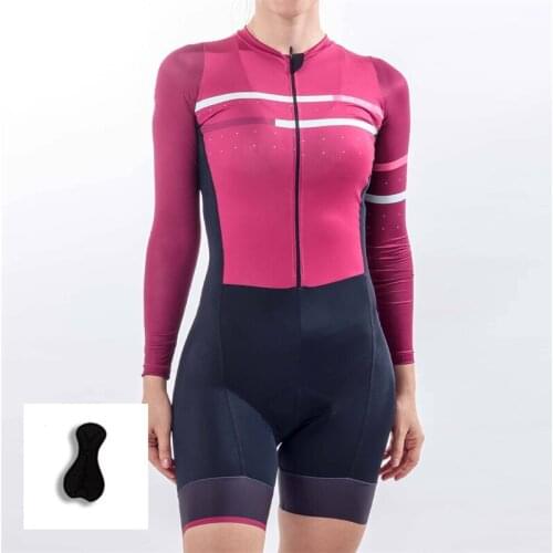 Team Triathlon Set Cycling Jersey Leather Tops Jumpsuit OutdoorJersey Sets Women Clothing Cycling Jersey Jumpsuit Cycling Suit