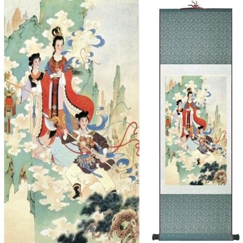 Pretty girl painting Chinese Art Painting Home Office Decoration Chinese painting art figure painting 20190816023