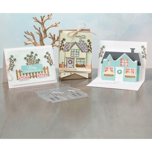 HOME HOUSE Metal Cutting Dies and Stamps Stencils For DIY Scrapbooking Paper Card Making Decor Craft Newest 2020