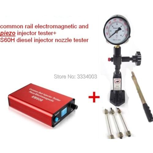 Common rail injector testerAM- KW608 multifunction diesel USB Injector tester + S60H Common Rail Injector Nozzle tester