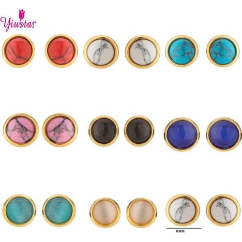 Korea Simple Personality Round Earrings Stainless Steel Ladies Earrings Vintage Gold Small Earrings 2020 New Jewelry